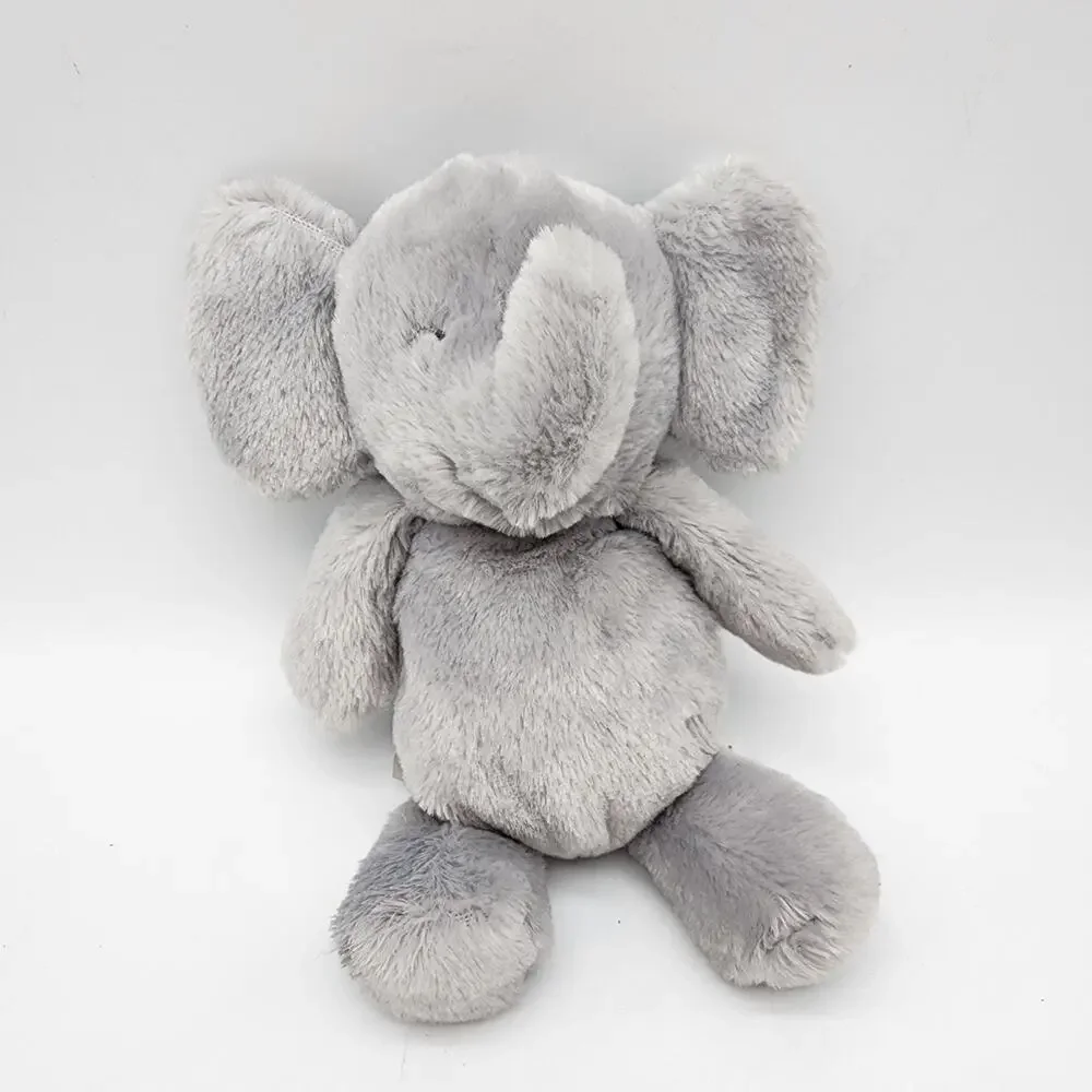 Carters Gray Elephant Rattle Plush Stuffed Animal 8